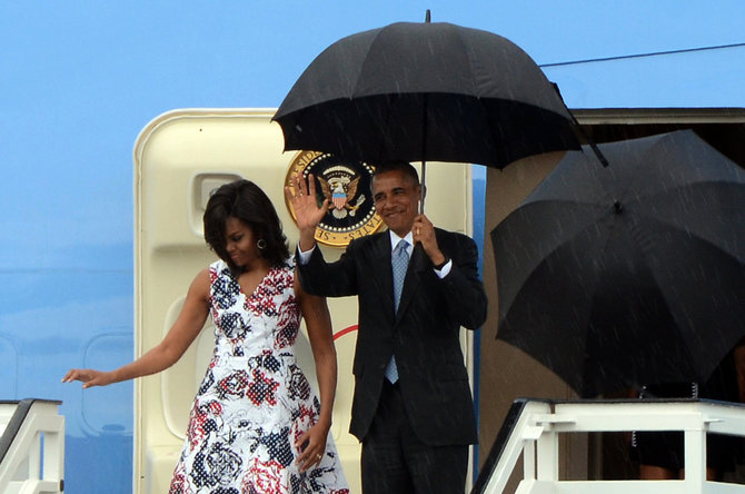 „Scanpix“/„Sipa USA“ nuotr./Baracko Obamos vizitas Kuboje