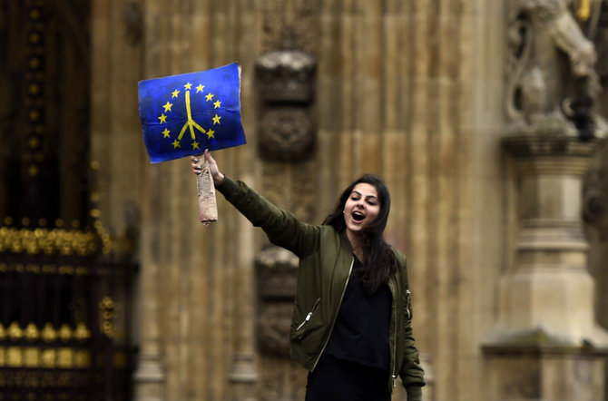 „Reuters“/„Scanpix“ nuotr./Demonstracijos Londone