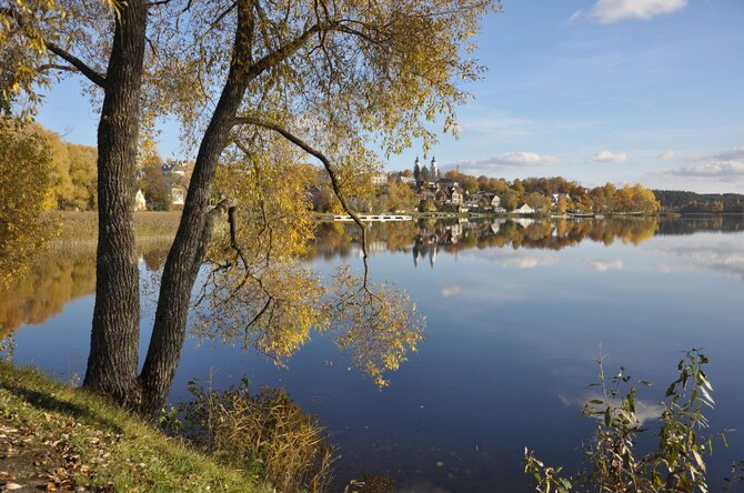 Nuotrauka iš A.Navicko fotoalbumo „Zarasai ežerų glėbyje“/Rudens glėbyje