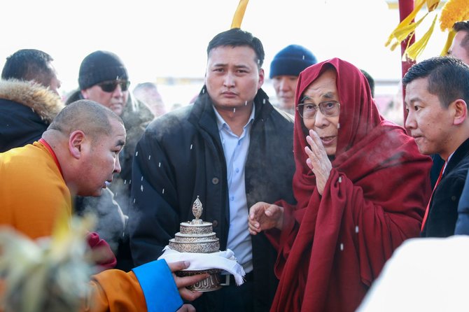 AFP/„Scanpix“ nuotr./Dalai Lamos vizitas Mongolijoje