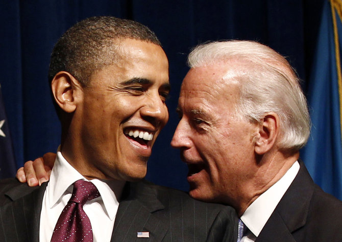„Reuters“/„Scanpix“ nuotr./Joe Bidenas ir Barackas Obama