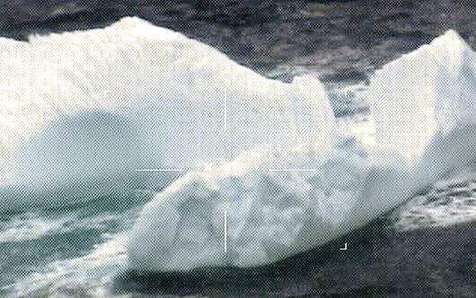 „Scanpix“/AP nuotr./Šią savaitę JAV pakrantės apsaugos daryta ledkalnių nuotrauka