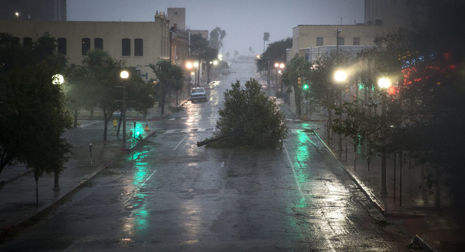 „Scanpix“/AP nuotr./Uraganas Teksase