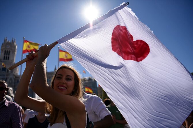 AFP/„Scanpix“ nuotr./Protestas Ispanijoje