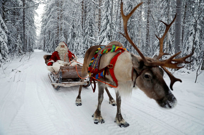 „Reuters“/„Scanpix“ nuotr./Kalėdos Rovaniemyje