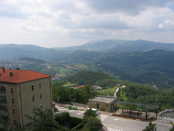 Vaido Mikaičio nuotr./San Marino valstybės vaizdas nuo Titano kalno