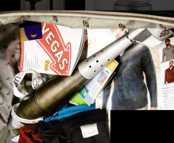 TSA nuotr./JAV oro uoste konfiskuoti daiktai