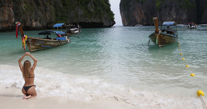 „Scanpix“/AP nuotr./Maya paplūdimys Tailande