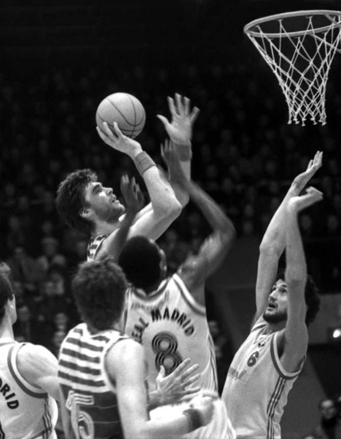 Alfredo Pliadžio nuotr./Arvydas Sabonis – 1986 m.