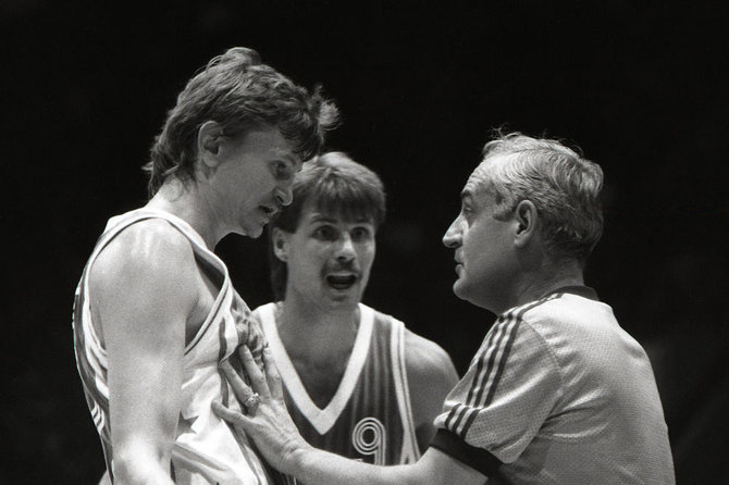 Alfredo Pliadžio nuotr./Sergejus Jovaišą ir Gintaras Krapikas – 1987 m.