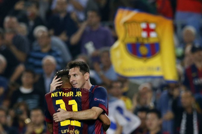 „Reuters“/„Scanpix“ nuotr./Neymaras ir Lionelis Messi