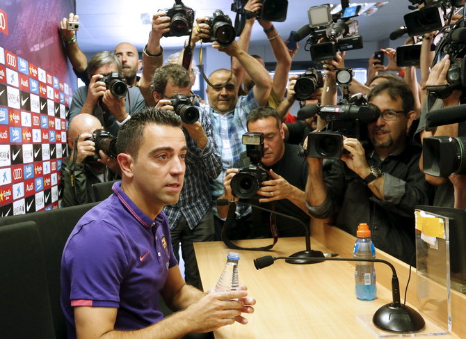 „Reuters“/„Scanpix“ nuotr./Xavi pranešė apie pasitraukimą iš „Barcelona“ ekipos