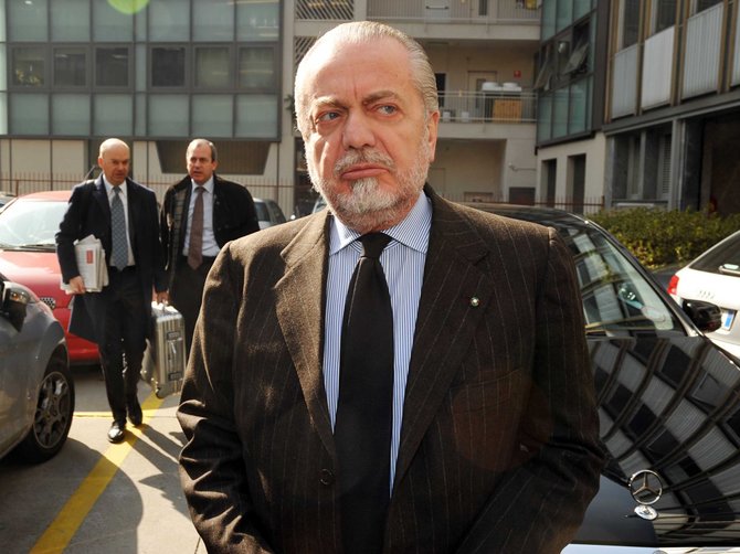 „Scanpix“ nuotr./„Napoli“ prezidentas Aurelio De Laurentiis