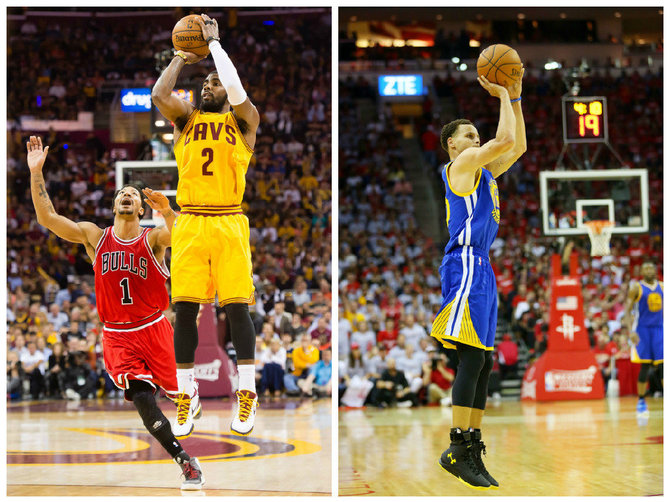 Kyrie Irvingas ir Stephenas Curry