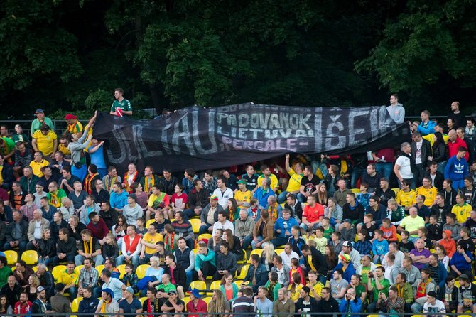 Asmeninio archyvo nuotr./Sirgalių protestas prieš LFF