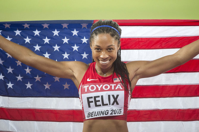 Alfredo Pliadžio nuotr./Allyson Felix