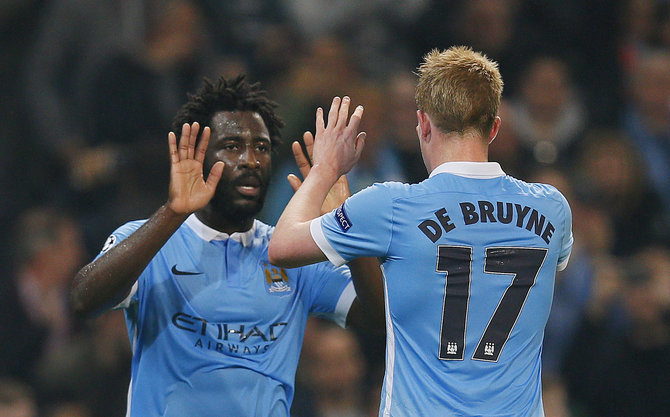 „Reuters“/„Scanpix“ nuotr./Wilfriedas Bony ir Kevinas de Bruyne