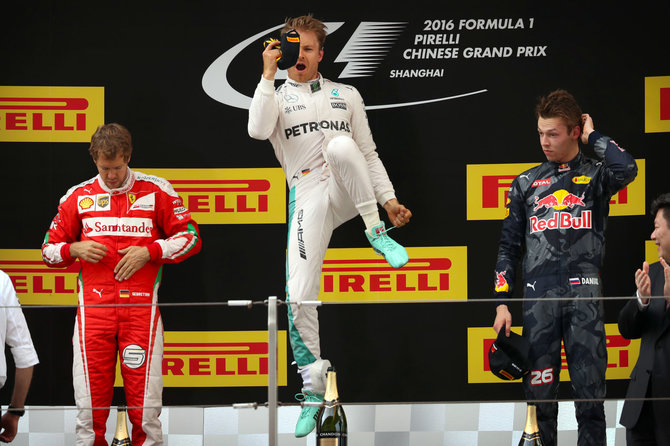 „Scanpix“/AP nuotr./Triumfuojantis Nico Rosbergas