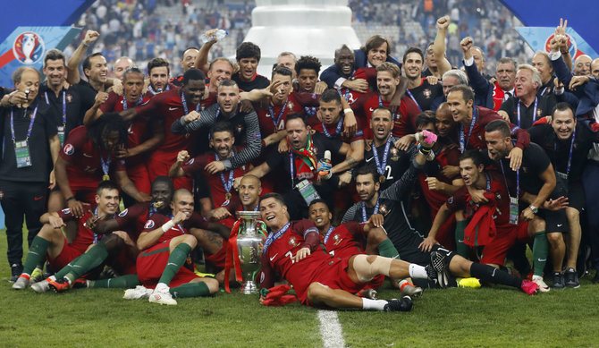 „Reuters“/„Scanpix“ nuotr./Portugalijos rinktinės triumfas
