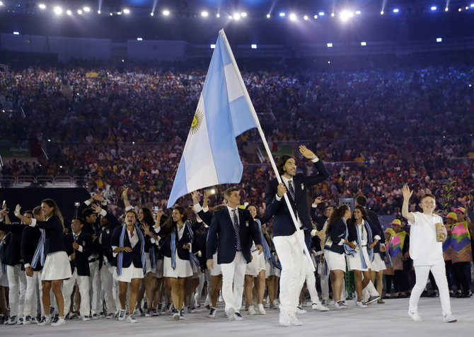 AFP/„Scanpix“ nuotr./Luisas Scola ir Argentinos komanda