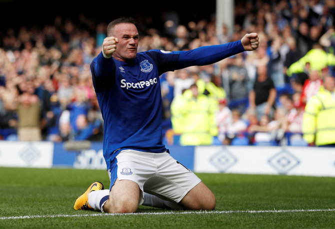 „Reuters“/„Scanpix“ nuotr./Wayne'as Rooney ir "Everton" klubą remia lažybų bendrovė "Sport Pesa".