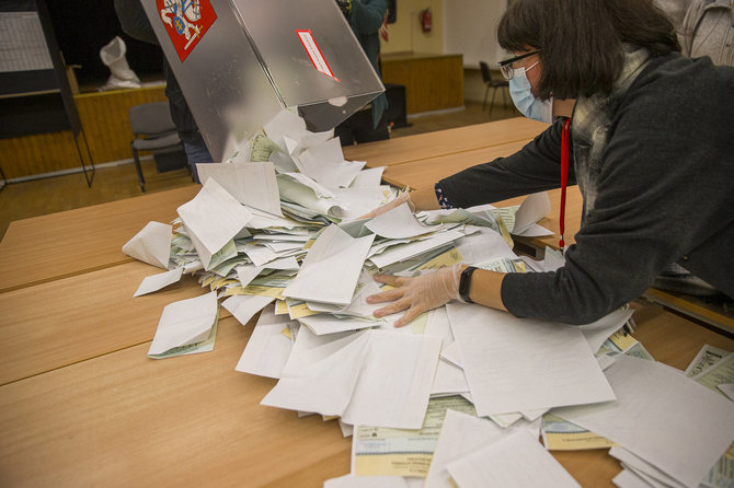 Roko Lukoševičiaus / 15min nuotr./Seimo rinkimai 2020, balsų skaičiavimas
