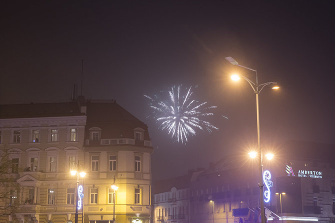 Roko Lukoševičiaus / 15min nuotr./Naujųjų sutiktuvės sostinės senamiestyje