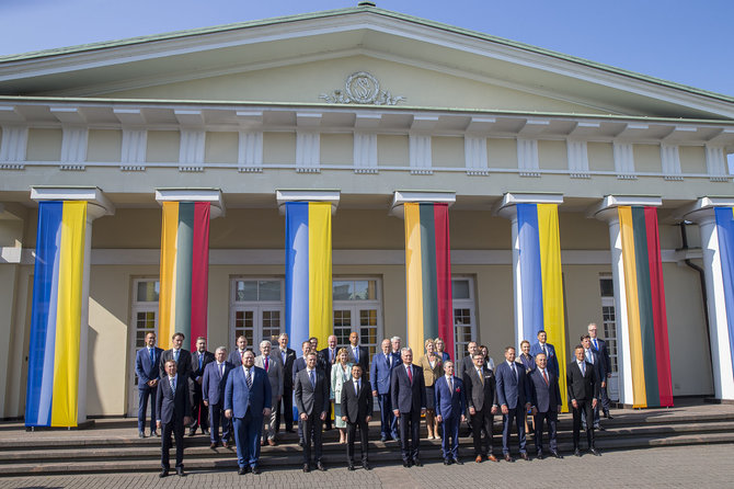 Roko Lukoševičiaus / 15min nuotr./Prezidentai Gitanas Nausėda bei Volodymyras Zelenskis Vilniuje atidarė Ukrainos reformų konferenciją