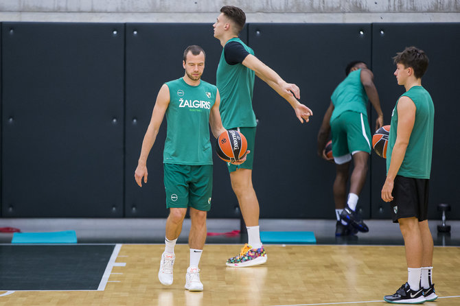 Roko Lukoševičiaus / 15min nuotr./Lukas Lekavičius „Žalgirio“ treniruotėje.