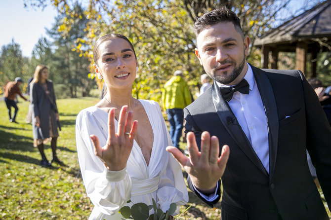 Roko Lukoševičiaus / 15min nuotr./Buvusio „Pikaso“ nario Valdo Kabutavičius ir Anastasijos vestuvės