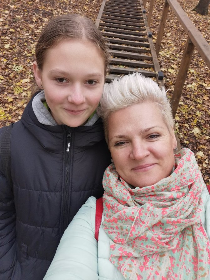 Asmeninio archyvo nuotr. /Brigita Baladinskienė su dukra Areta