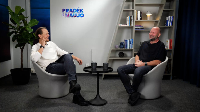 Kadras iš laidos „PIN“/Danas Pankevičius laidoje „Pradėk iš naujo“ su Aurimu Mikalausku