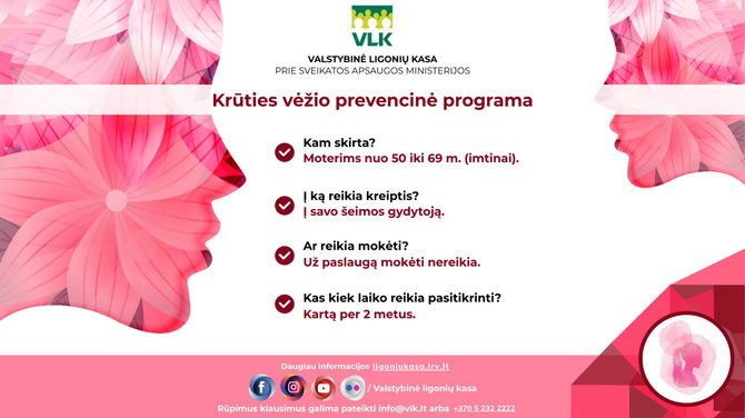 VLK grafikas/Krūties vėžio prevencinė programa