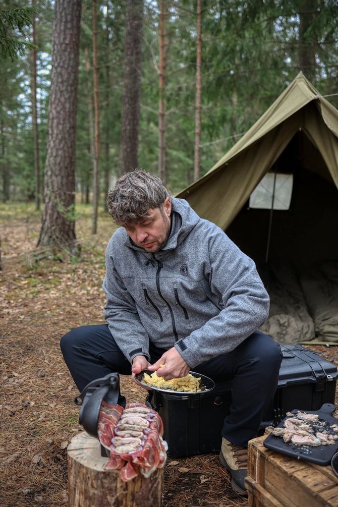 Pranešimo autorių nuotr./Wild Chef Kitchen bendraautoris J.Cimerman.