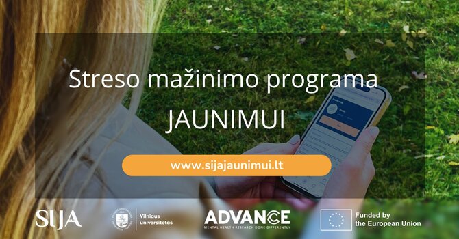 Pranešimo autorių nuotr./Sija – streso mažinimo programa jaunimui