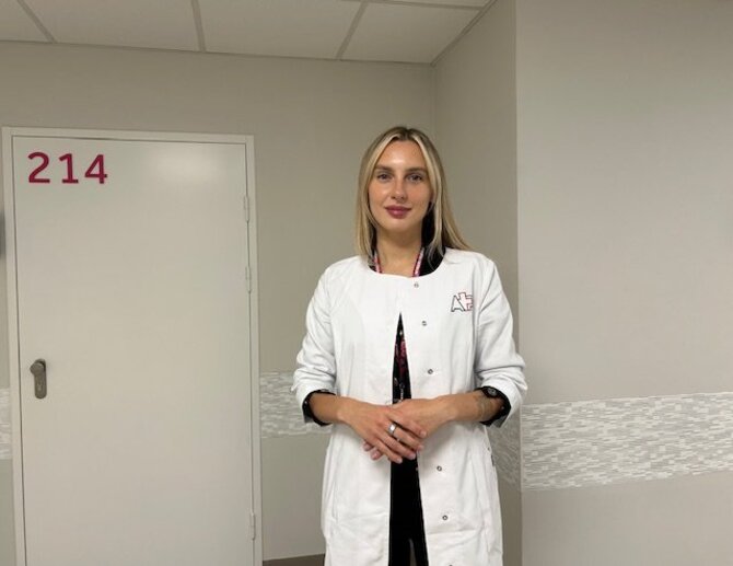 Antakalnio poliklinikos nuotr./Akušerė Dominyka Korsa-Jokopė