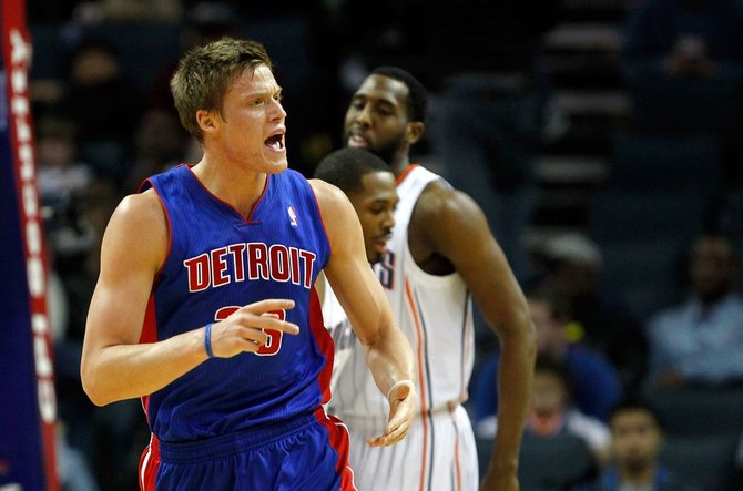 „Reuters“/„Scanpix“ nuotr./„Pistons“ žaidėjas švedas Jonas Jerebko.