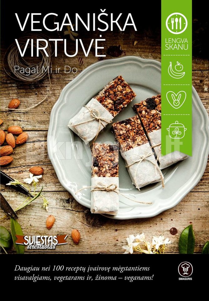 Knygos „Veganiška virtuvė“ viršelis