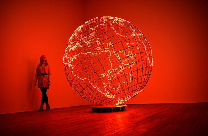 „Reuters“/„Scanpix“ nuotr./Mona Hatoum „Hot Spot“