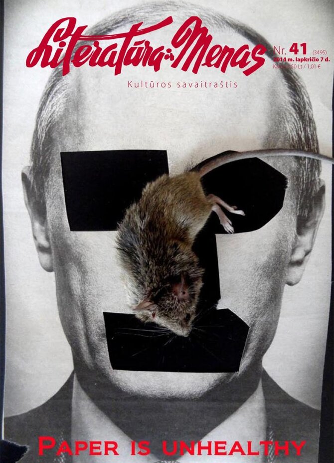 Savaitraščio „Literatūra ir menas“ 2014 m. viršelis