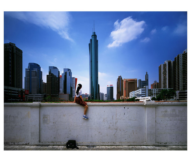 Organizatorių nuotr./Weng Fen „Sitting on the Wall“