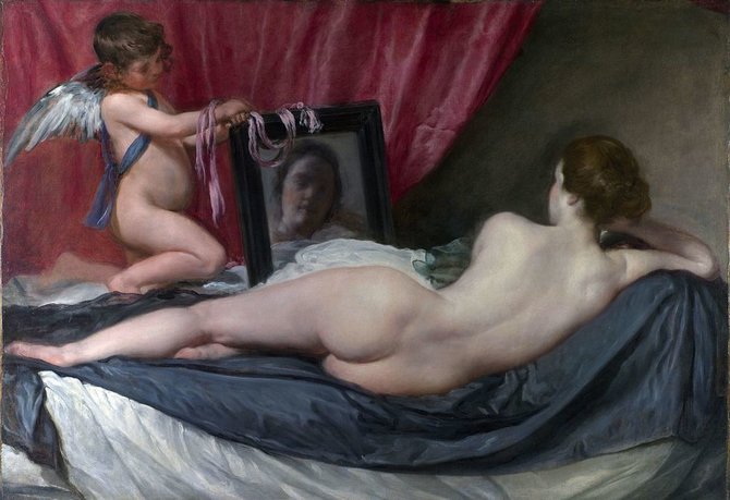 Public Domain nuotr./Diego Velázquez „Venera prieš veidrodį“