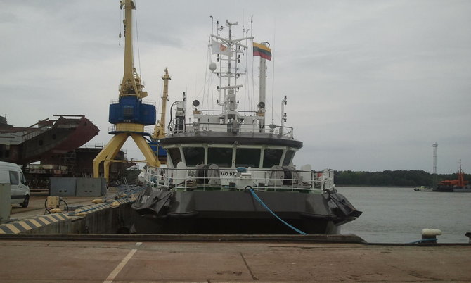 L. Sėlenienės nuotr. /Į jūrą Nyderlandų kompanija išplukdo 6,5 tonos įrangos