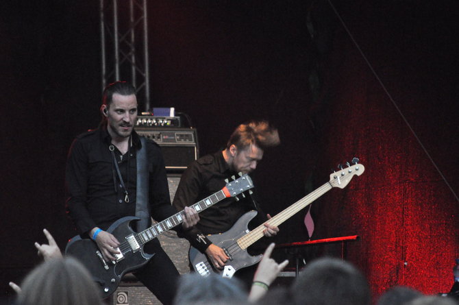 „Shining“ pasirodymas / Sunkosios muzikos festivalis „Velnio akmuo 2014“ / Pauliaus Krampo nuotr.