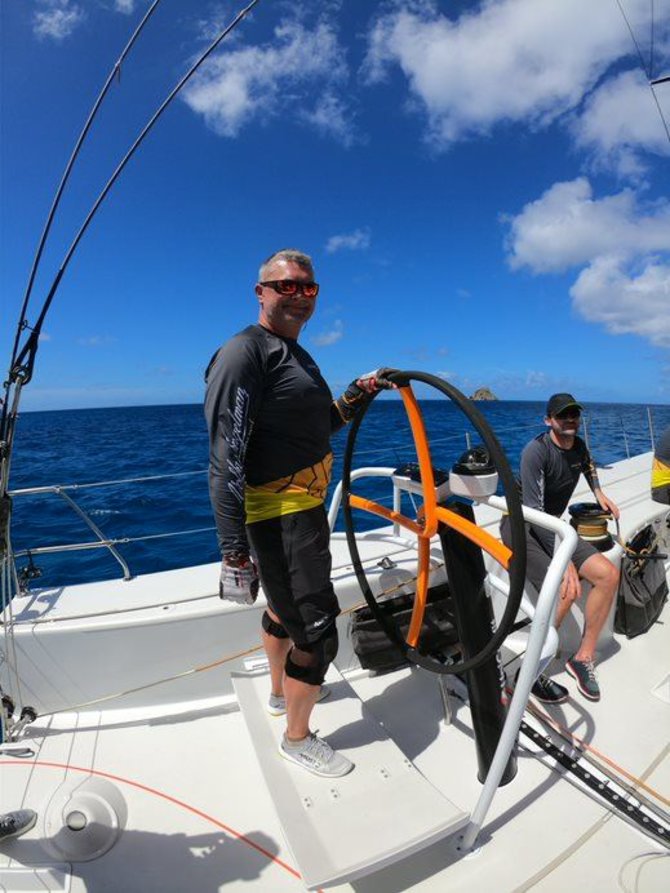 „Ambersail 2“ įgulos nuotr,/„Ambersail 2“ jachta „Les Voiles de Saint Barth“ regatoje