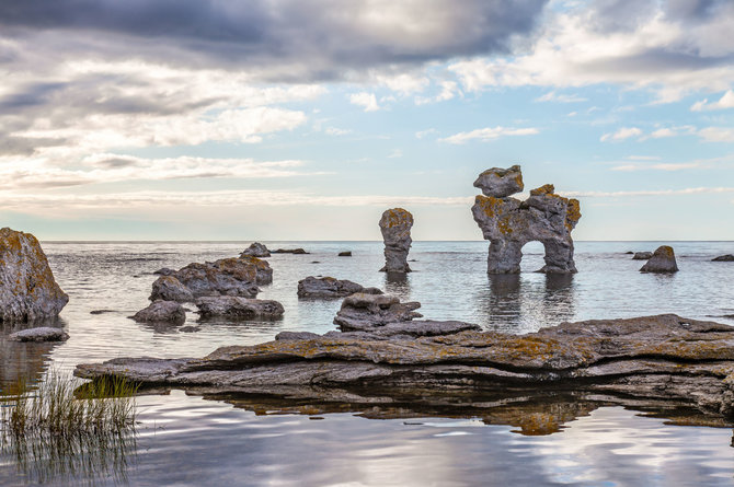 Shutterstock nuotr./Raukai, Gotlandas, Švedija