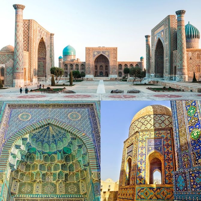 Shutterstock nuotr./Uzbekijos spalvos, Samarkandas, Uzbekija