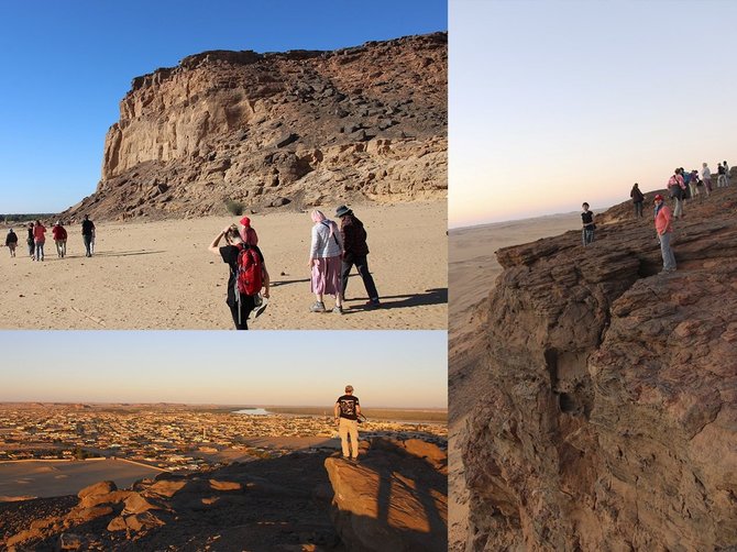 Kelionių organizatoriaus „GRŪDA“ nuotr./Keliautojai ir Džebel Barkalio kalnas, Sudanas