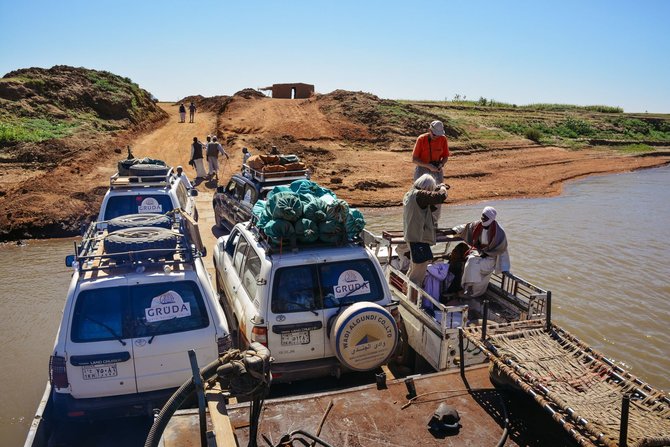 Kelionių organizatoriaus „GRŪDA“ nuotr./Persikėlimas per Nilą, Sudanas