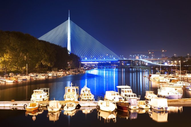 Shutterstock nuotr./Belgrado tiltas, Serbija